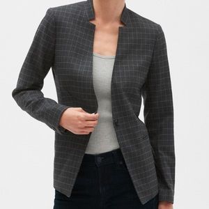 [NEW] Banana Republic Charcoal Windowpane Blazer